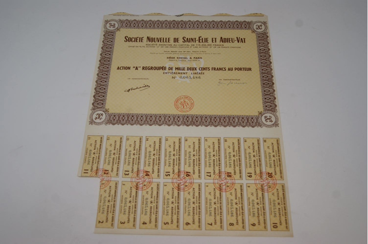 Société nouvelle de Saint-Élie et...