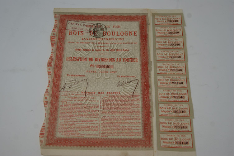 Chemin de fer du bois de Boulogne Paris-Suresnes