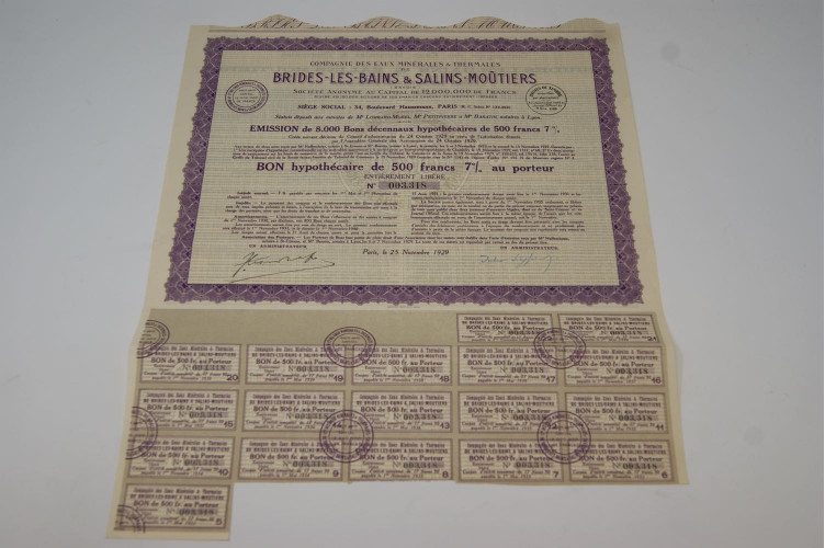 Compagnie des eaux minérales & thermales Brides-les-Bains & Salins-Moûtiers