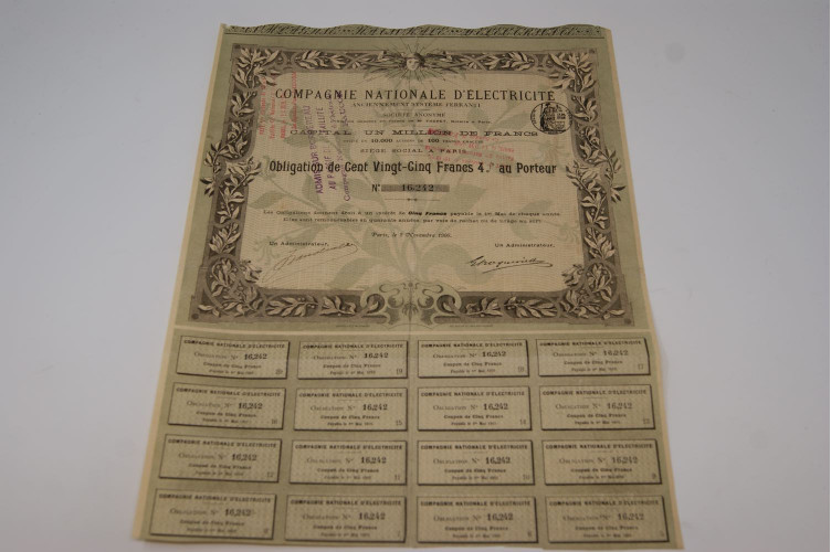 Compagnie nationale d'éléctricité Anciennement système Ferranti