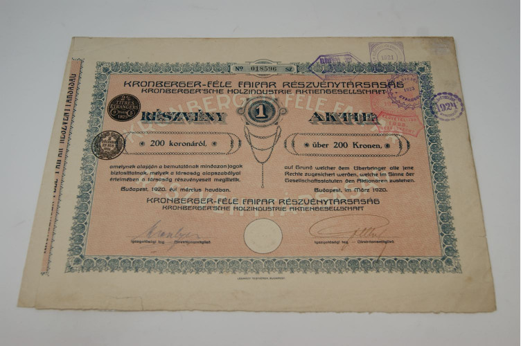 Kronberger-Fèle Faipar Részvénytarsasàg