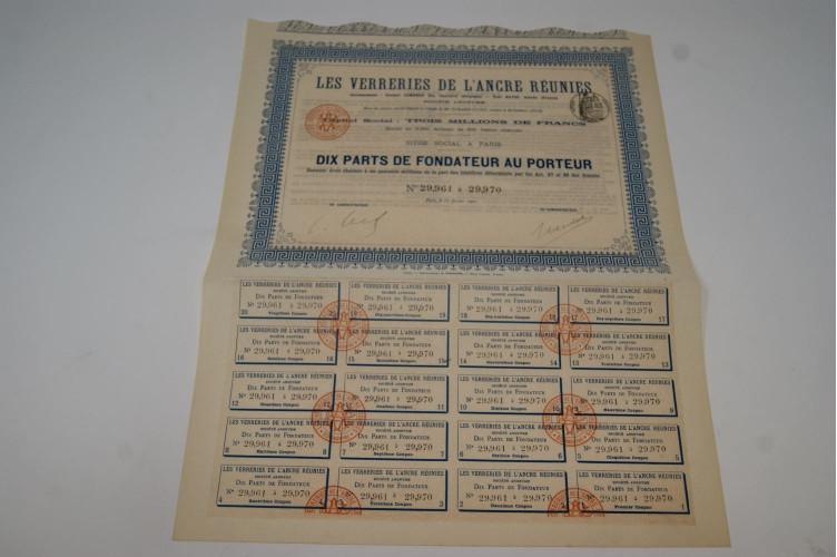 Les verreries de l'Ancre Réunies