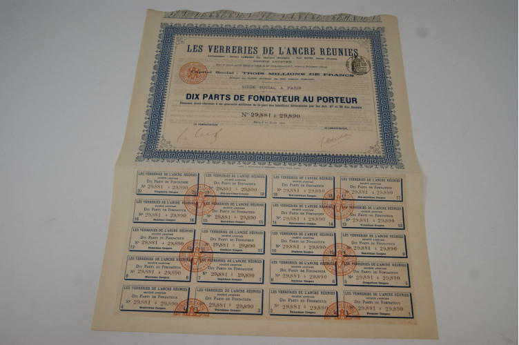 Les verreries de l'Ancre Réunies