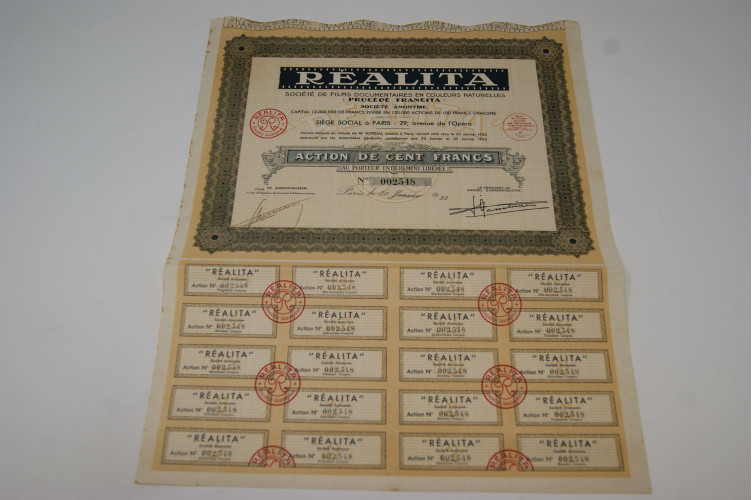 Realita Société de films documentaires en couleurs naturelles (Procédé Francita)