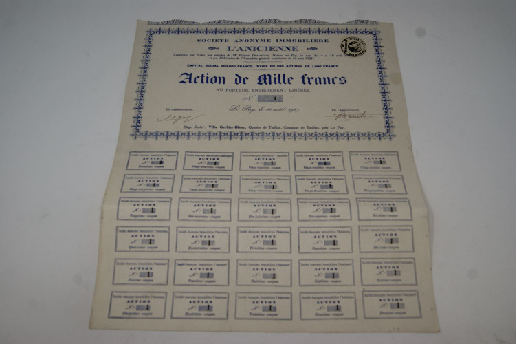 Société anonyme immobilière L'Anicienne