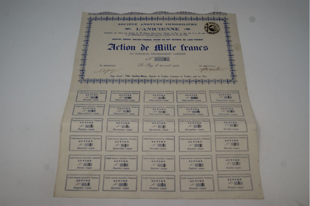 Société anonyme immobilière L'Anicienne