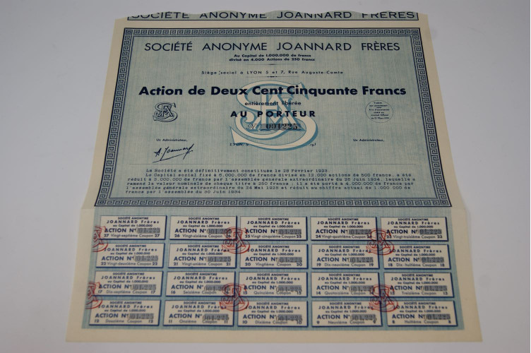 Société anonyme Joannard Frères