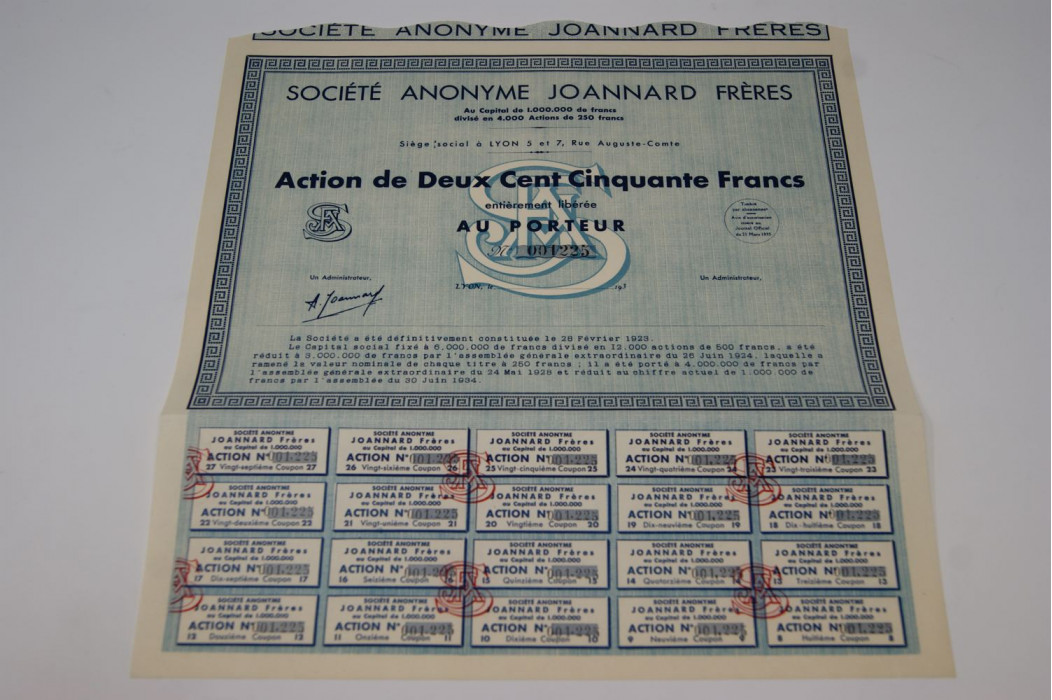 Société anonyme Joannard Frères