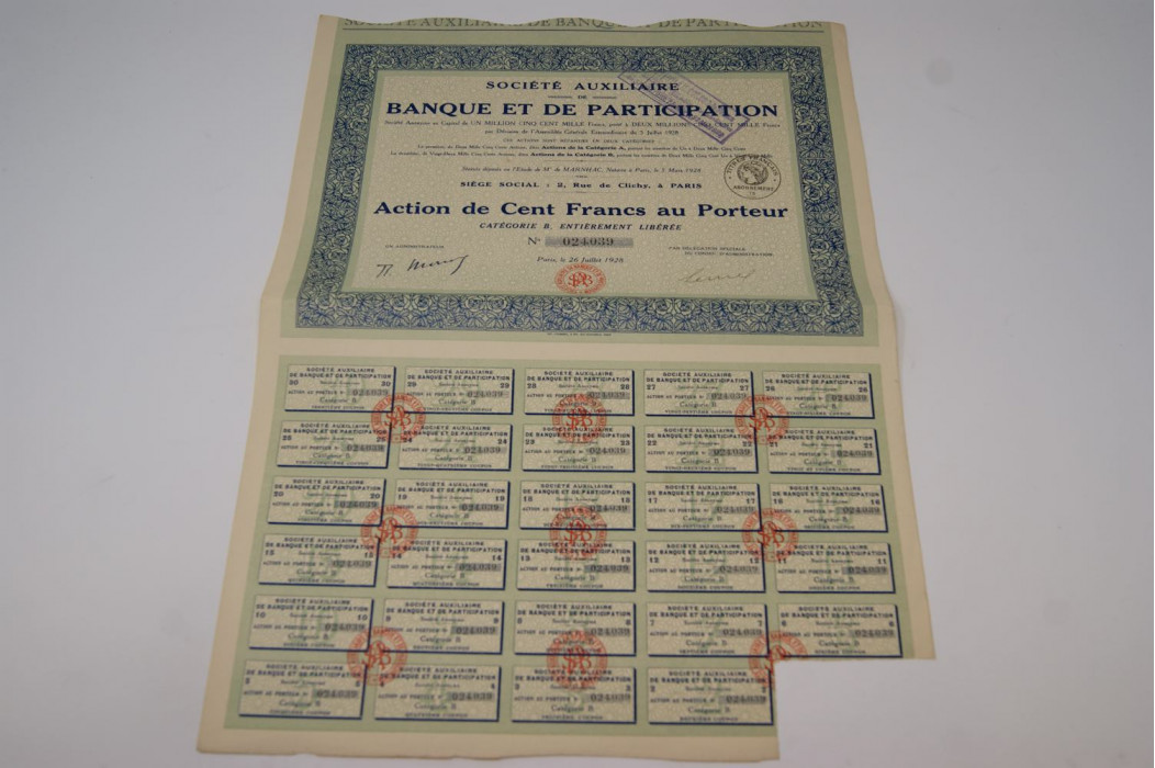 Société auxiliaire de banque et de participation