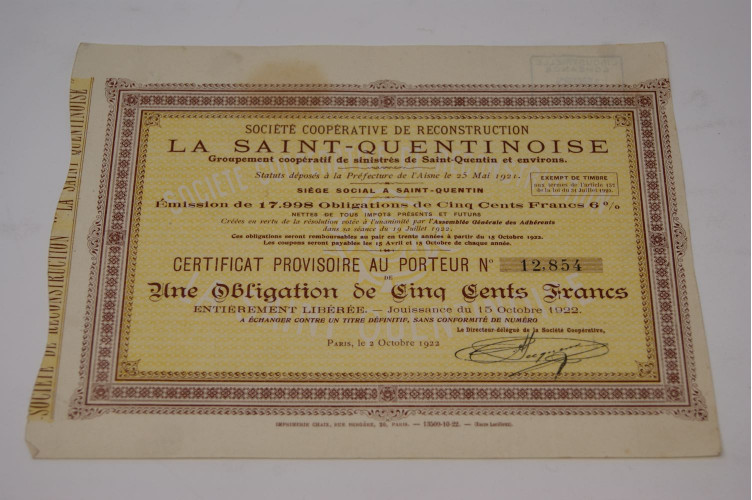 Société coopérative de reconstruction...