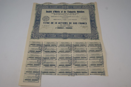 Société d'Hôtels et de l'industrie hôtelière