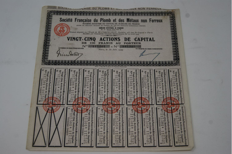 Société française du plomb et des...