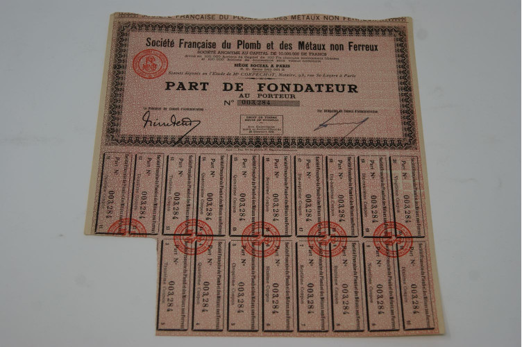 Société française du plomb et des...