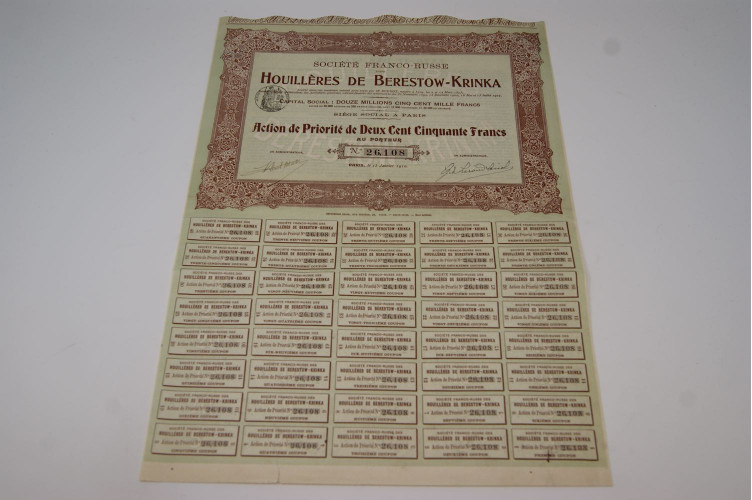 Société franco-russe des houillères de Berestow-Krinka