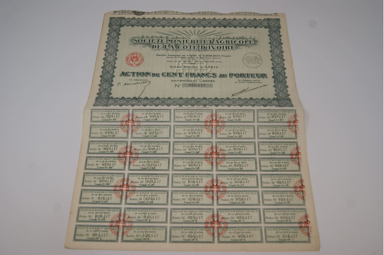 Société minière et agricole de la...