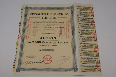 Tissages de soieries réunis