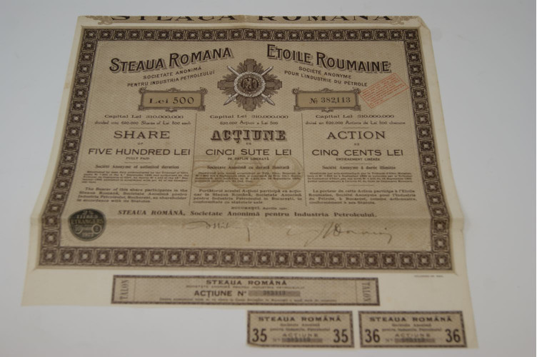 Etoile Roumaine Société anonyme pour l'industrie du pétrole