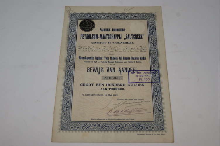 Naamlooze Venootschap Petroleum-Maatschappij Saltcreek