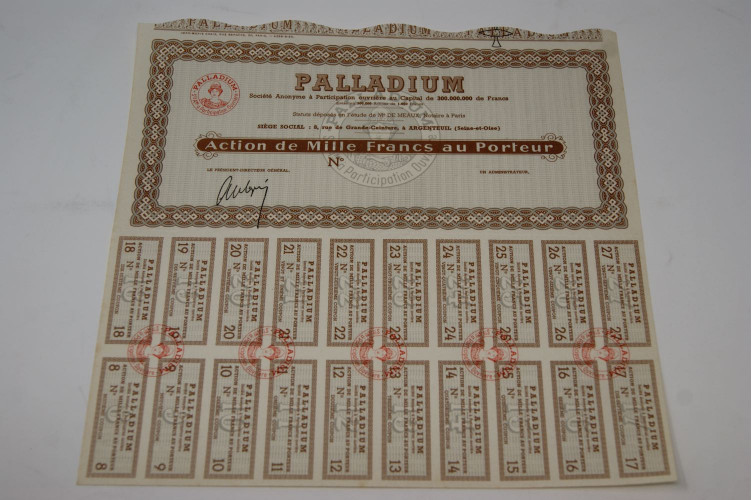 Palladium Société anonyme à participation ouvrière