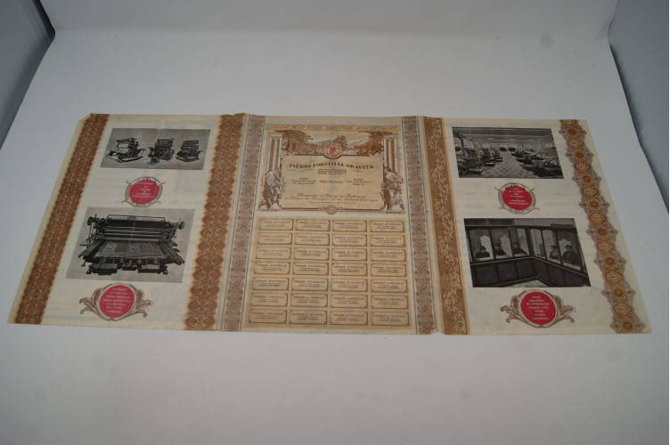 Pierre Forveille Graveur Imprimeur spécialiste pour titres financiers