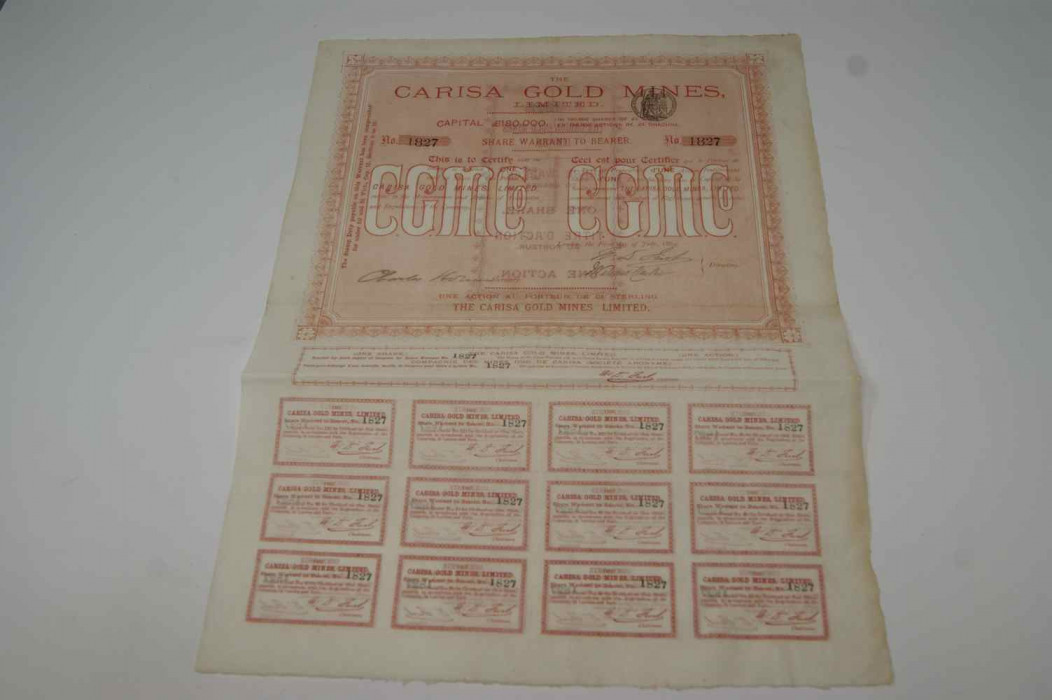 The Carisa Gold Mines Limited