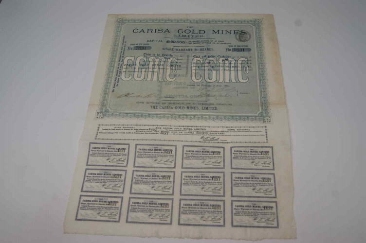 The Carisa Gold Mines Limited