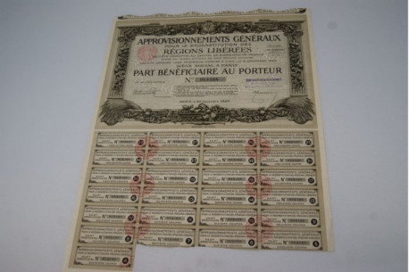 approvisionnements généraux pour la reconstruction des régions libérées