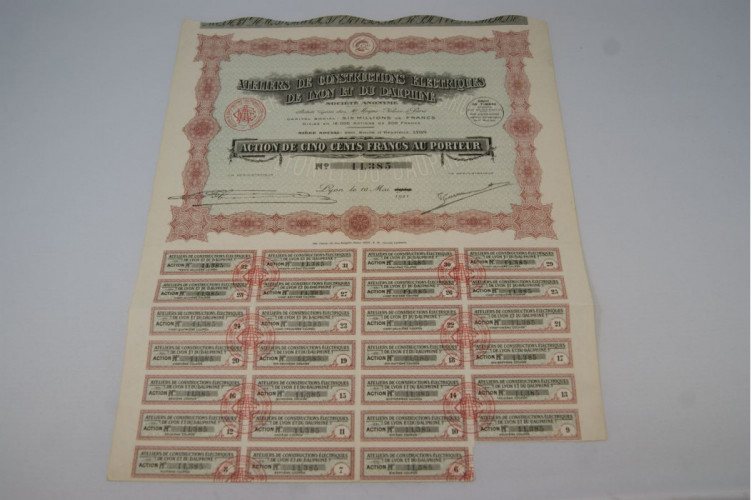 Atelier des contructions éléctriques de Lyon et du Dauphiné