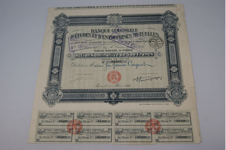 Banque coloniale d'études et d'entreprises mutuelles