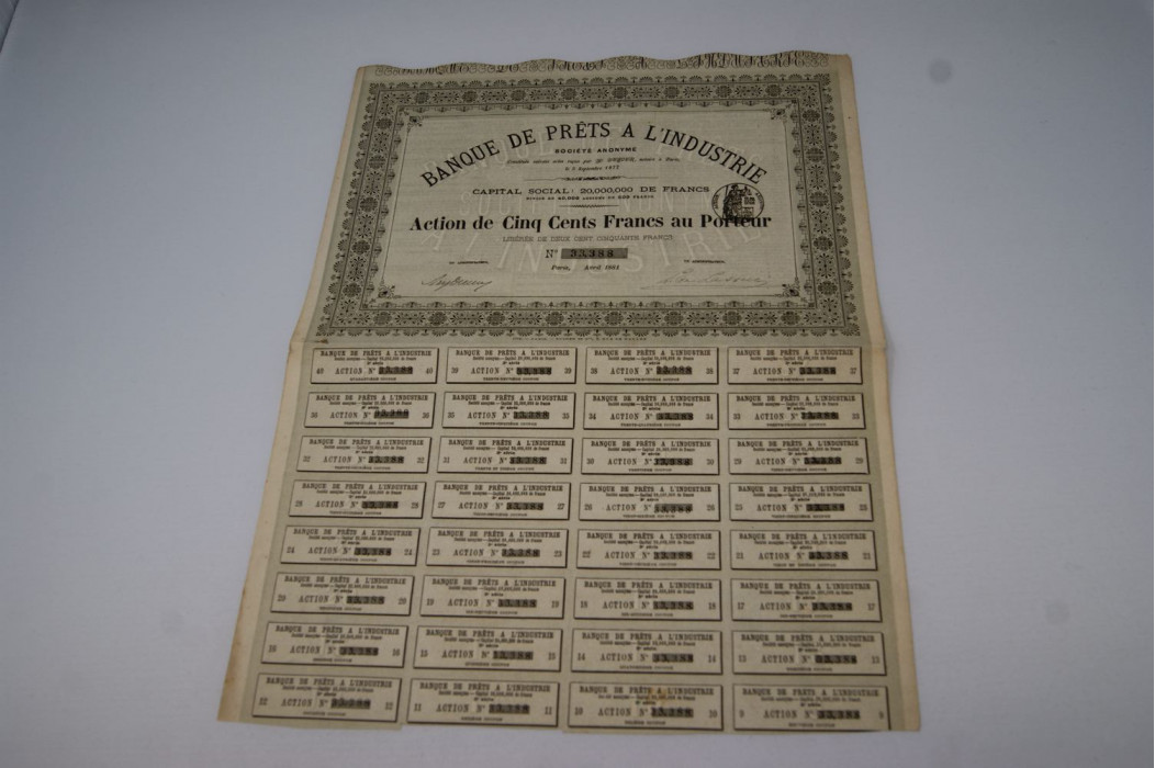 Banque de prêts a l'industrie