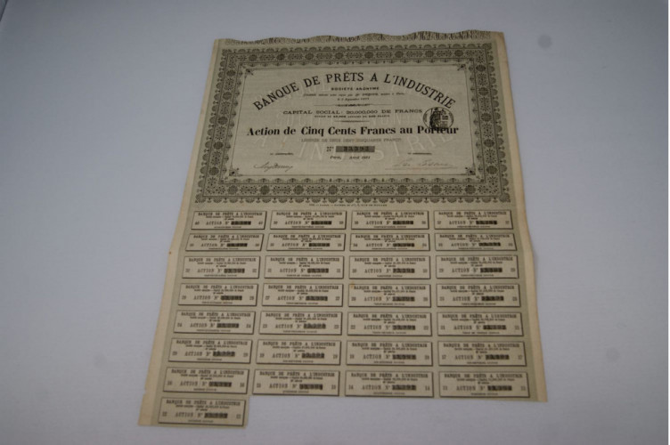 Banque de prêts a l'industrie