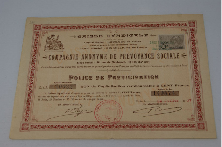 Caisse Syndicale Compagnie anonyme de prévoyance sociale