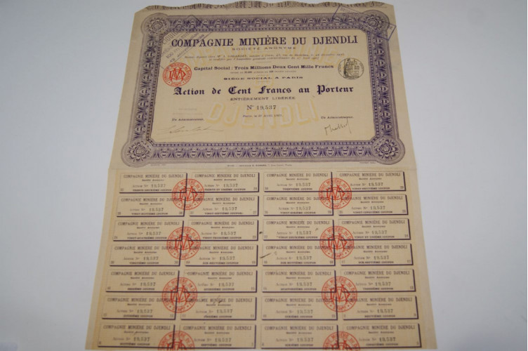 compagnie miniére du djendli