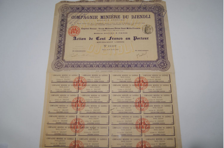 compagnie miniére du djendli