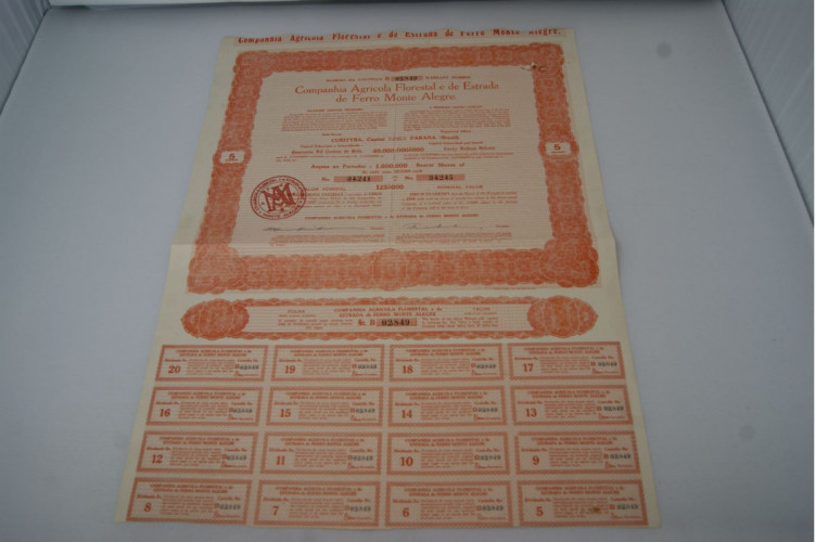 Companhia agricola florestal e de estrada de ferro Monte Alegre