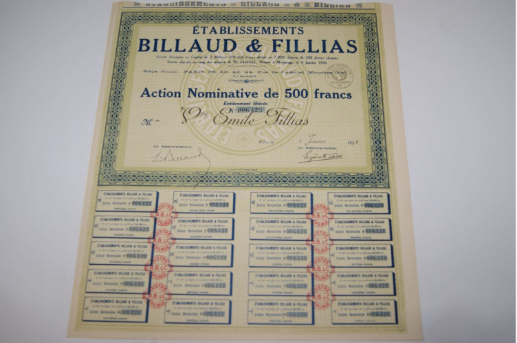 Etablissement billaud & fillias