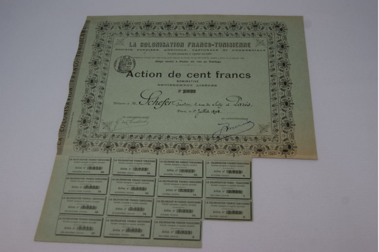 La colonisation franco tunisienne