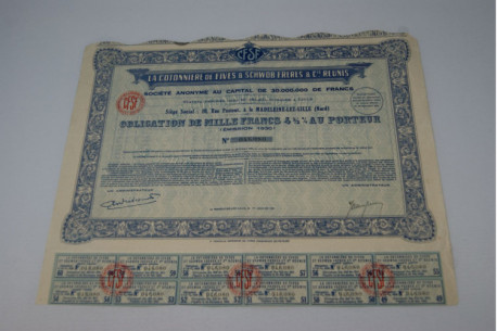 La Cotonnière de Fives & Schwob frères & Cie. Réunis