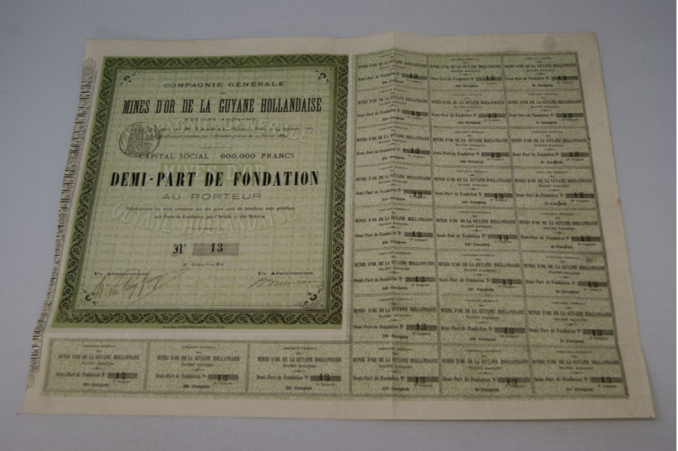 mines d'or de la guyane hollandaise