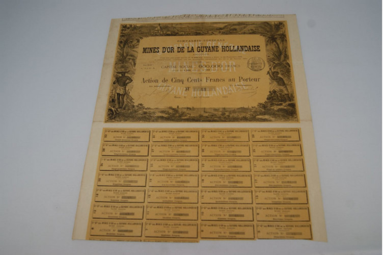 mines d'or de la guyane hollandaise