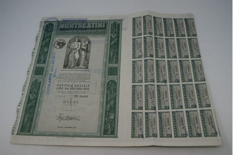 Montecatini Société Générale pour...