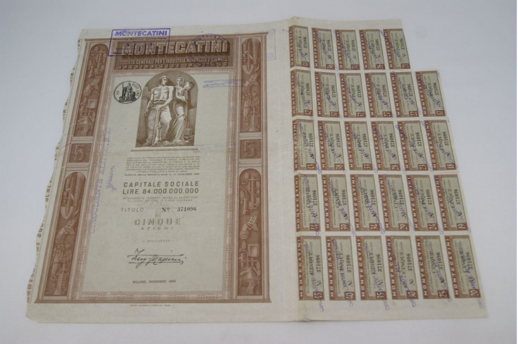Montecatini Société Générale pour...
