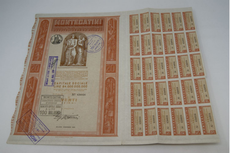Montecatini Société Générale pour...