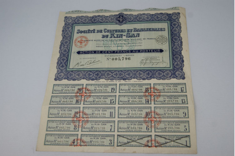 société de cultures et bananeraies du Kin-San