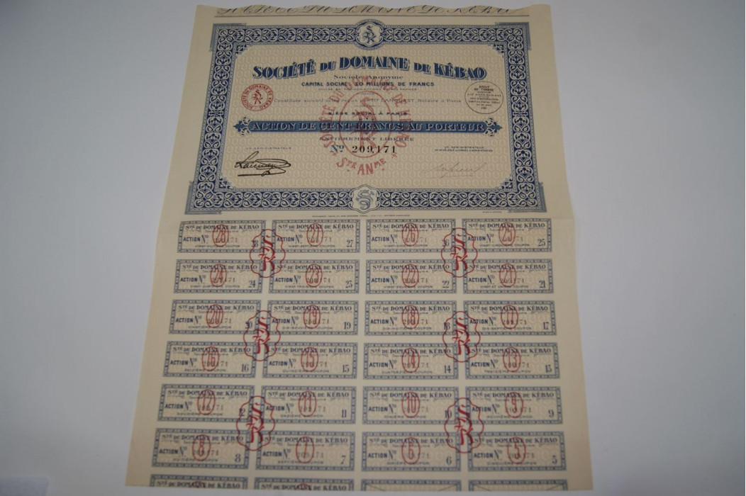 société des domaine de kébao