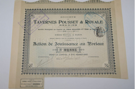 Société des Tavernes Pousset & Royale réunies