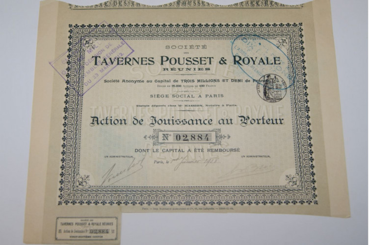 Société des Tavernes Pousset & Royale réunies