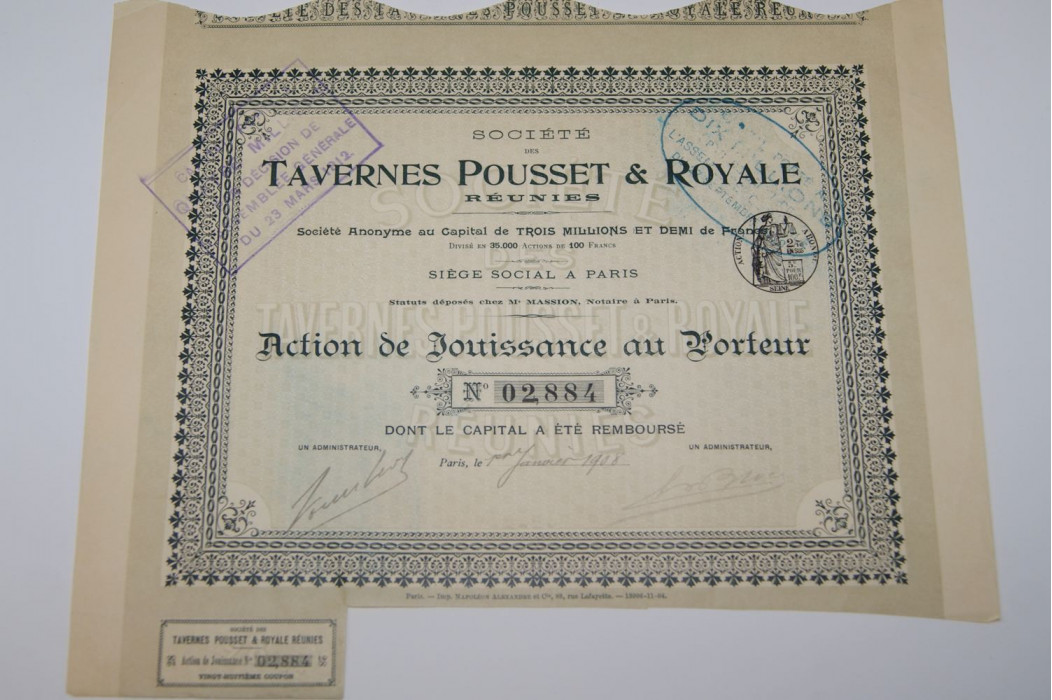 Société des Tavernes Pousset & Royale réunies