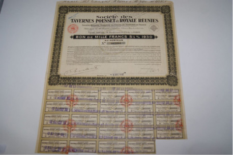 Société des Tavernes Pousset & Royale réunies