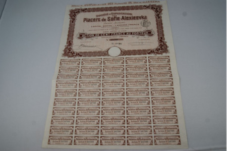 société d'exploitation des placers de sofie-alexieevka